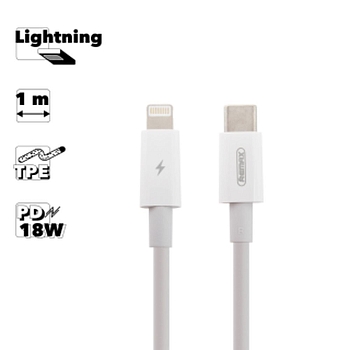 USB-C кабель Remax PD Fast Charge Data Cable RC-135L Type-C to Lightning, белый
