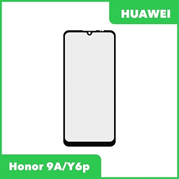 Стекло для переклейки дисплея Huawei Honor 9A (MOA-LX9N), Y6p (MED-LX9N), черный