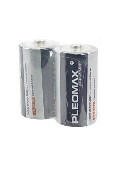Батарейка (элемент питания) PleoMax R20 SR2, в упак 24шт, 1 штука